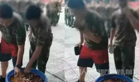陕西中学生军训时被罚“排队吃泔水”，涉事教官遭解聘